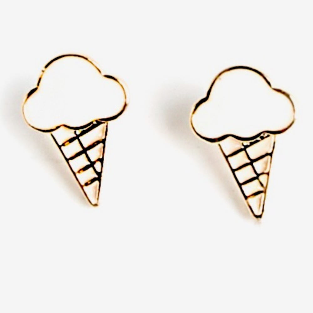 Ice cream stud earrings